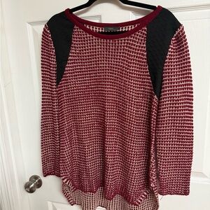 THML Red and White Knit Sweater
